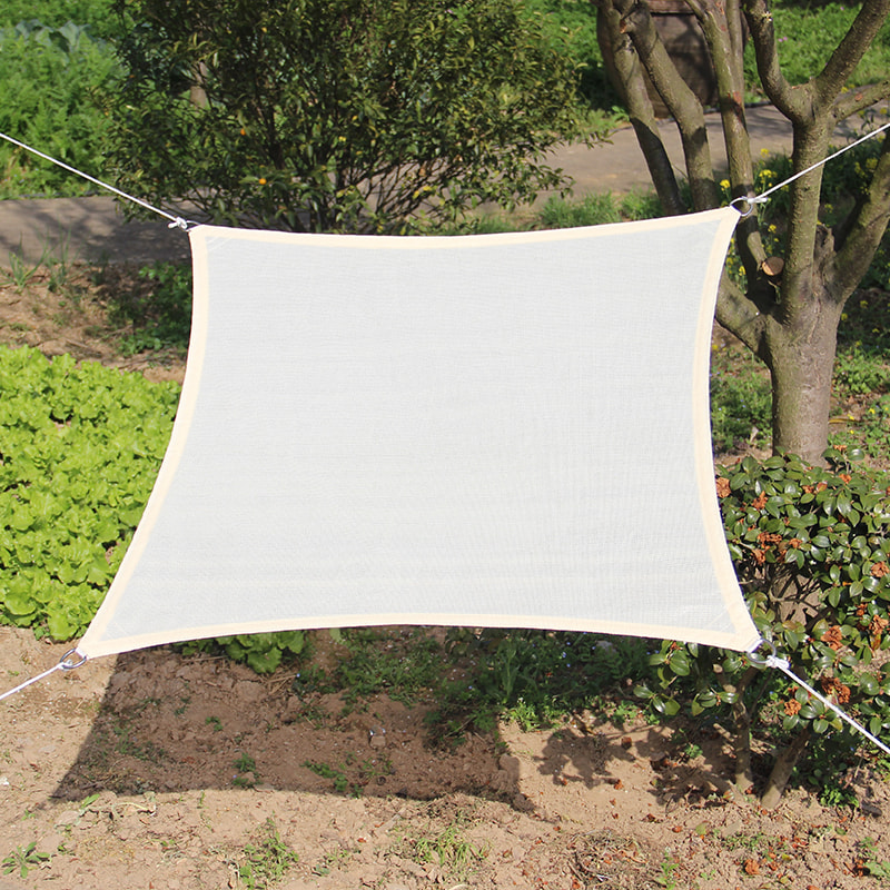 Hình vuông Di động Sun Shade Sail vải